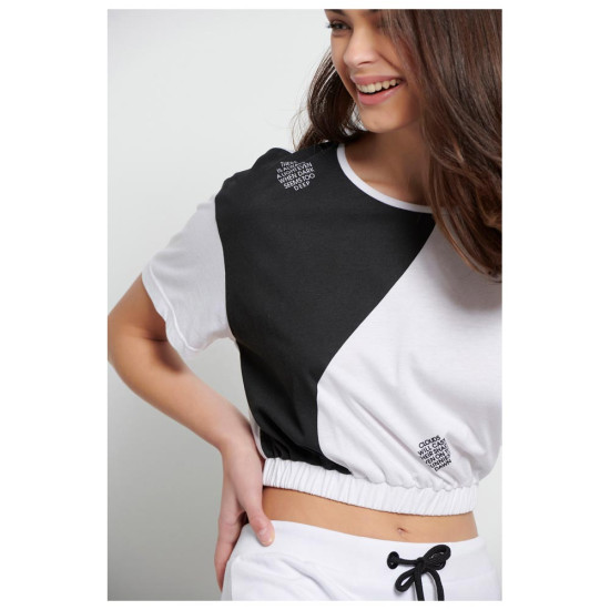 Bodytalk Γυναικεία κοντομάνικη μπλούζα Cropped